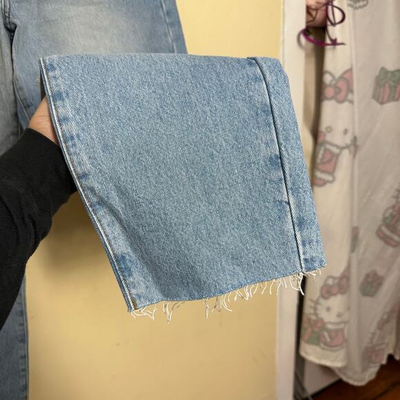 Urban Outfitters BDG Slim Straight Denim Jeans Size 28 High Waisted Distress - Picture 8 of 14